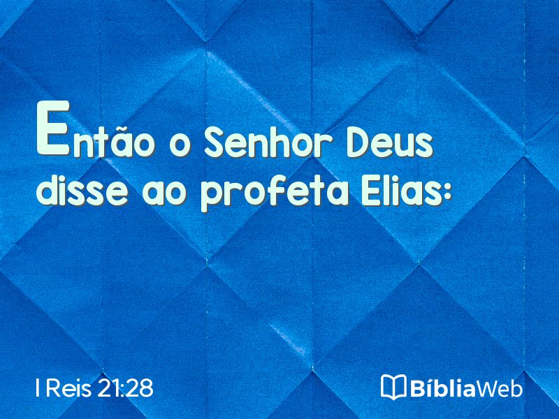 I Reis 21:28 em imagem para compartilhar