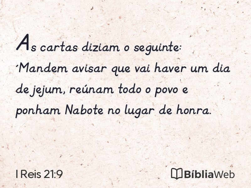 I Reis 21:9 em imagem para compartilhar