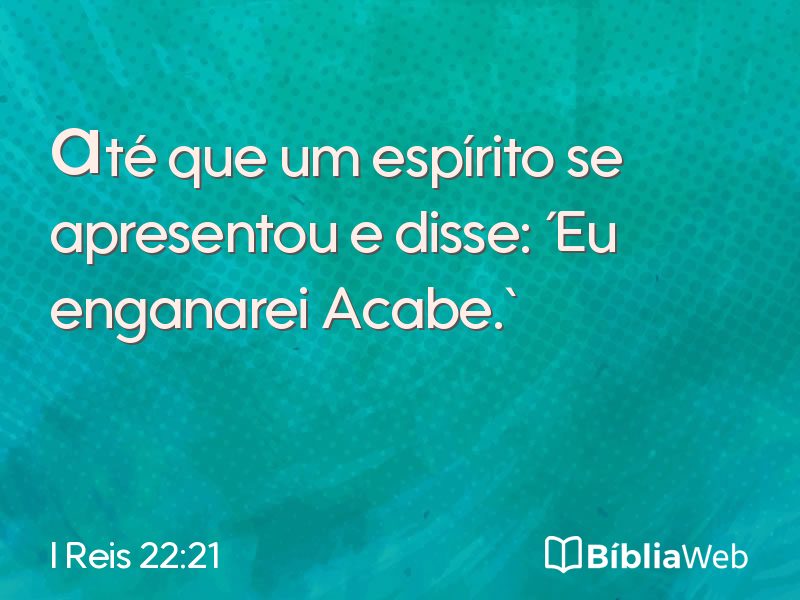 I Reis 22:21 em imagem para compartilhar