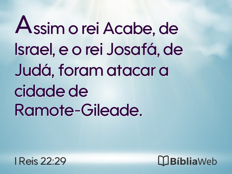 I Reis 22:29 em imagem para compartilhar