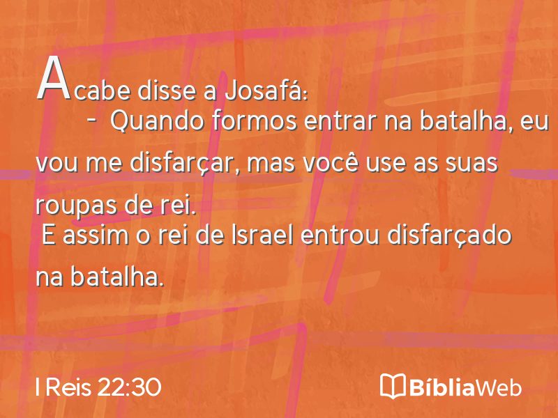 I Reis 22:30 em imagem para compartilhar