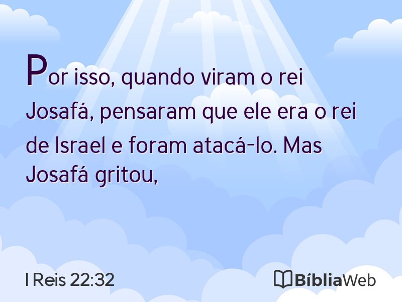 I Reis 22:32 em imagem para compartilhar