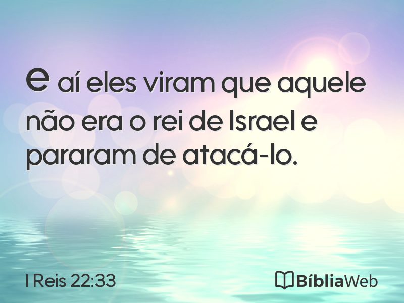 I Reis 22:33 em imagem para compartilhar