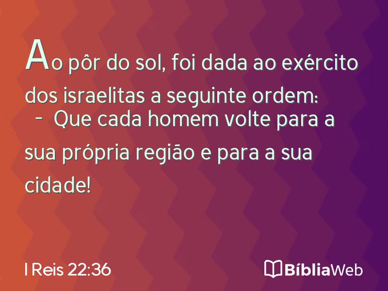 I Reis 22:36 em imagem para compartilhar