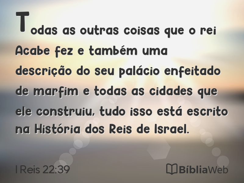 I Reis 22:39 em imagem para compartilhar