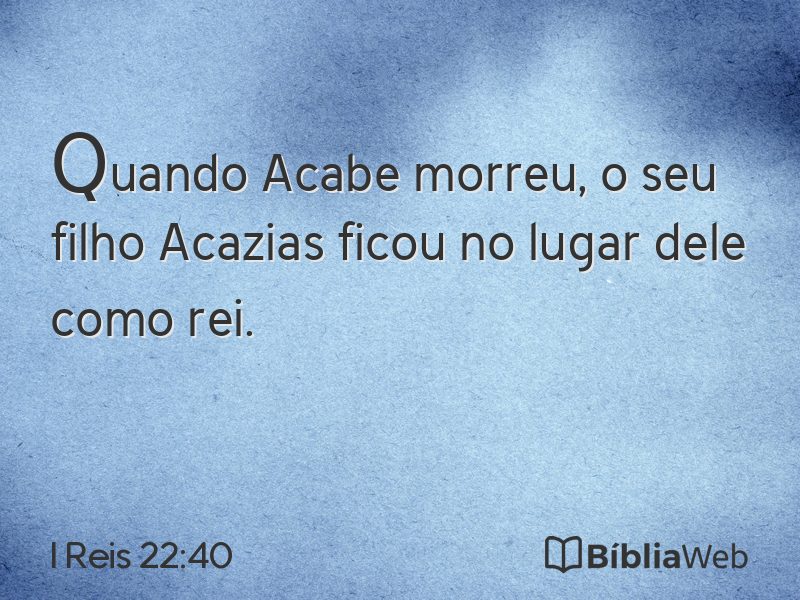 I Reis 22:40 em imagem para compartilhar