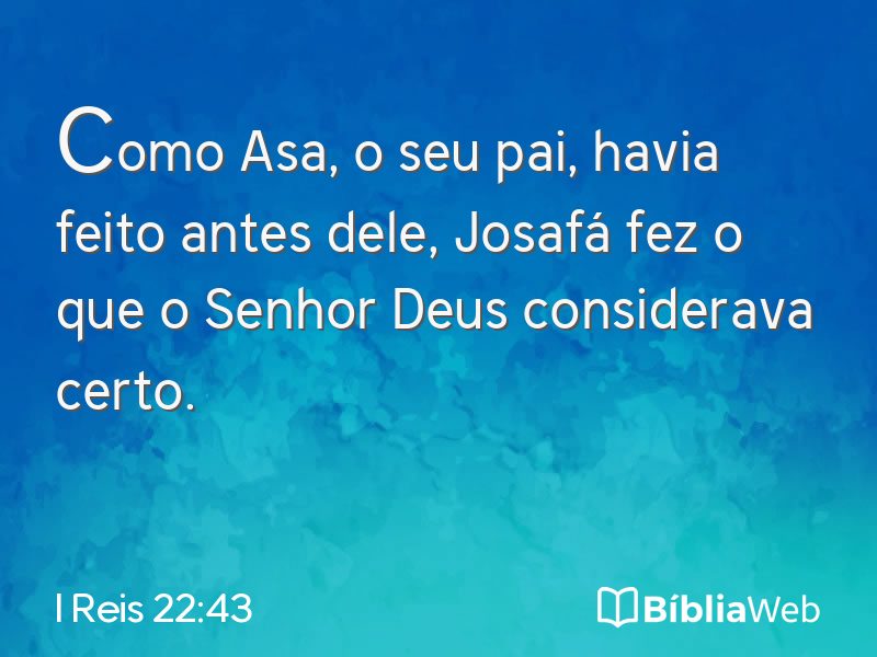 I Reis 22:43 em imagem para compartilhar