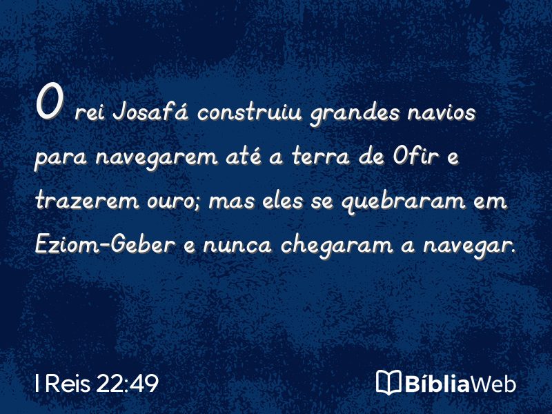 I Reis 22:49 em imagem para compartilhar