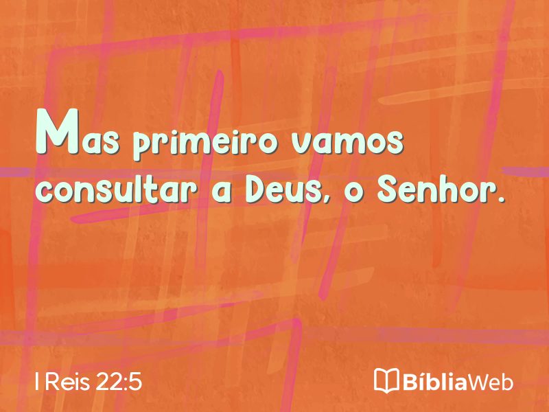 I Reis 22:5 em imagem para compartilhar