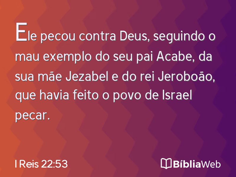 I Reis 22:53 em imagem para compartilhar