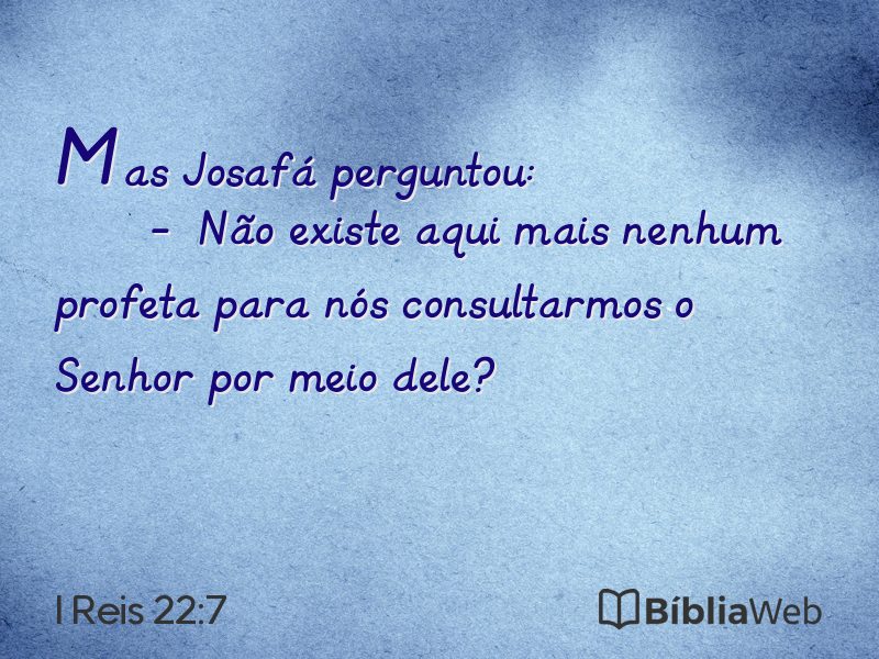 I Reis 22:7 em imagem para compartilhar