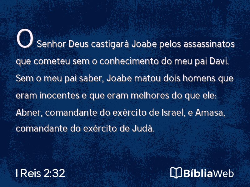 I Reis 2:32 em imagem para compartilhar