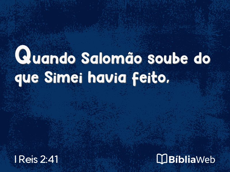 I Reis 2:41 em imagem para compartilhar