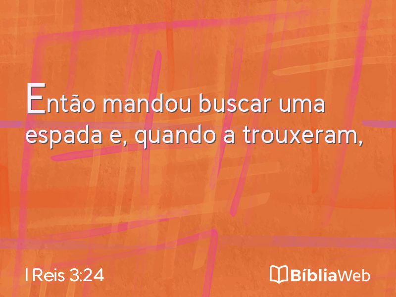 I Reis 3:24 em imagem para compartilhar