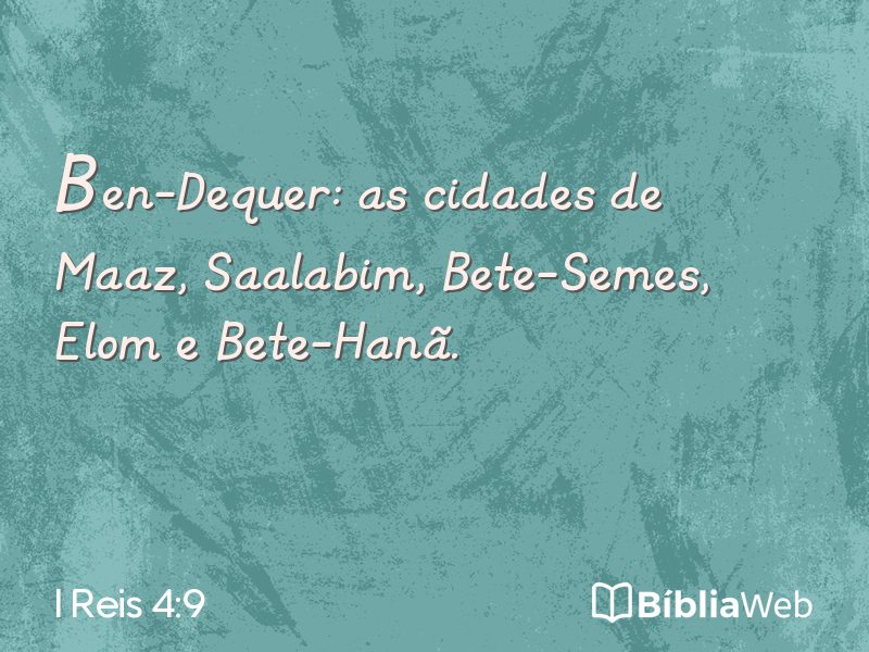 I Reis 4:9 em imagem para compartilhar
