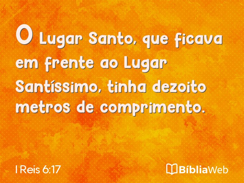 I Reis 6:17 em imagem para compartilhar