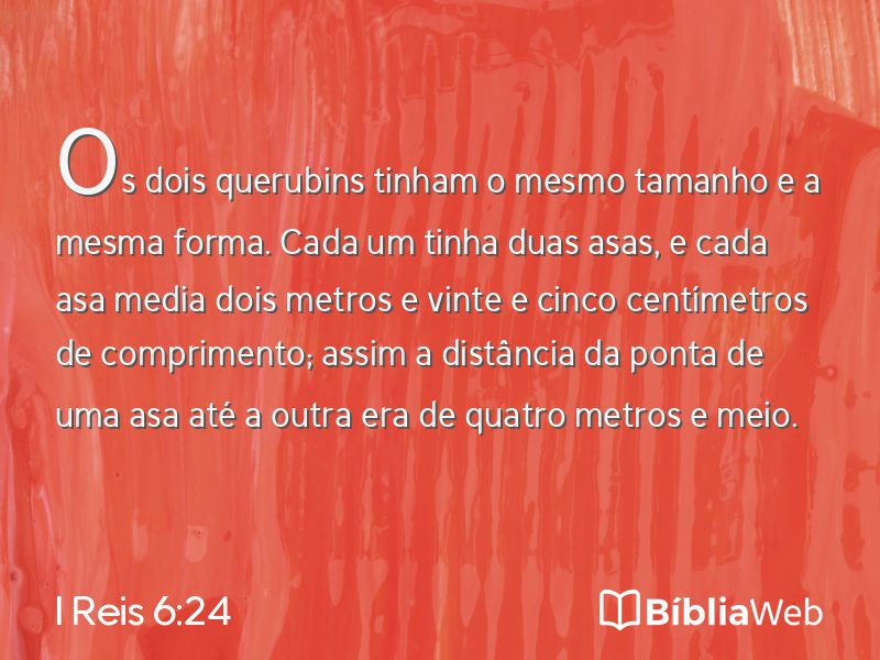 I Reis 6:24 em imagem para compartilhar