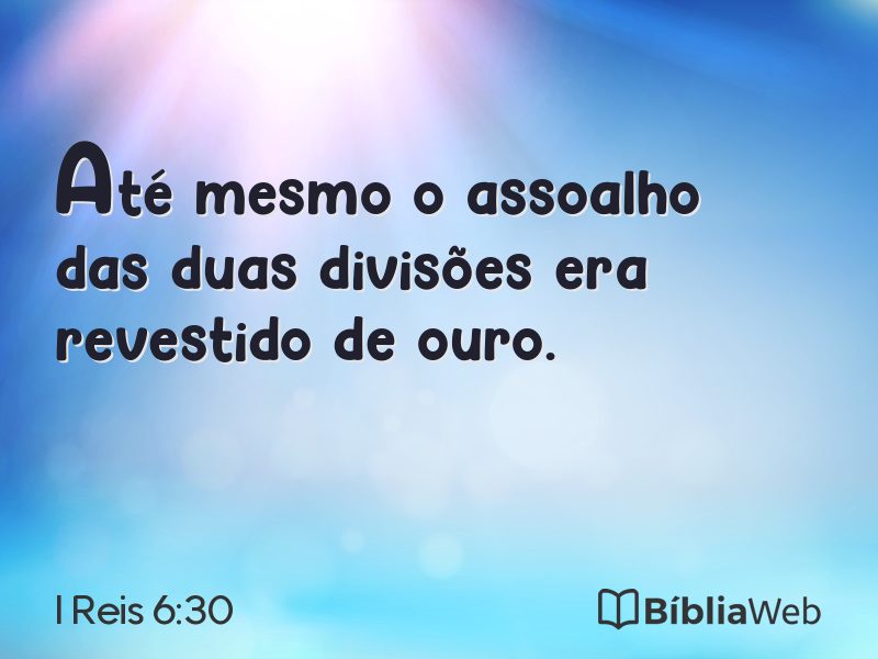 I Reis 6:30 em imagem para compartilhar