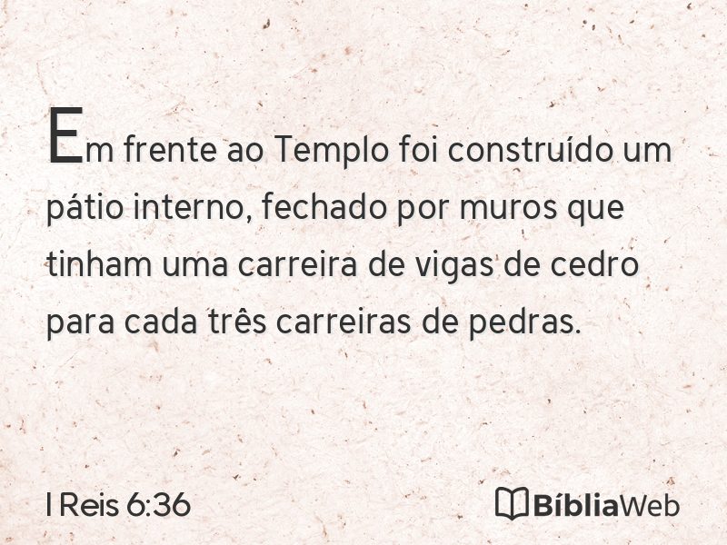 I Reis 6:36 em imagem para compartilhar