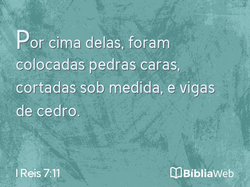 I Reis 7:11 em imagem para compartilhar