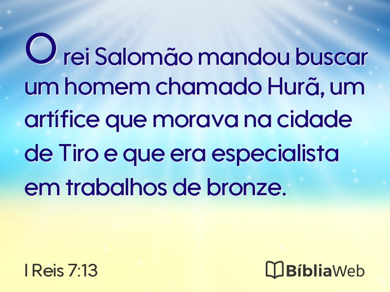 I Reis 7:13 em imagem para compartilhar