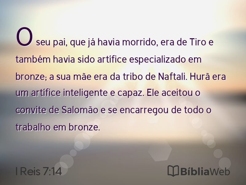 I Reis 7:14 em imagem para compartilhar
