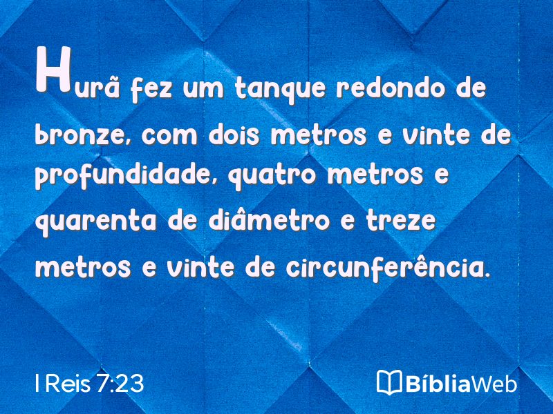 I Reis 7:23 em imagem para compartilhar