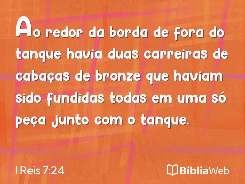 I Reis 7:24 em imagem para compartilhar