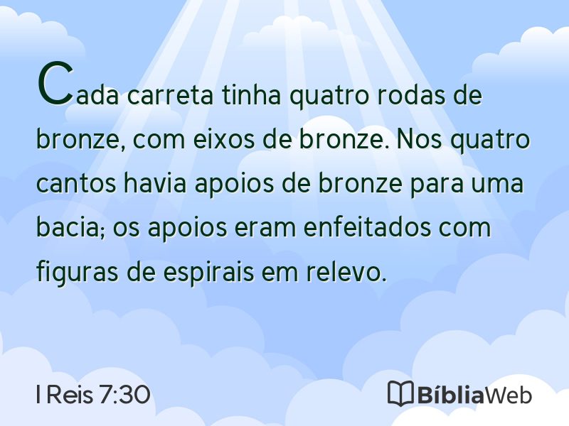 I Reis 7:30 em imagem para compartilhar