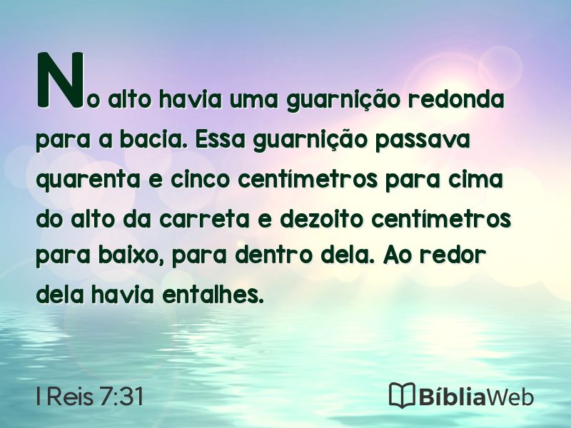 I Reis 7:31 em imagem para compartilhar