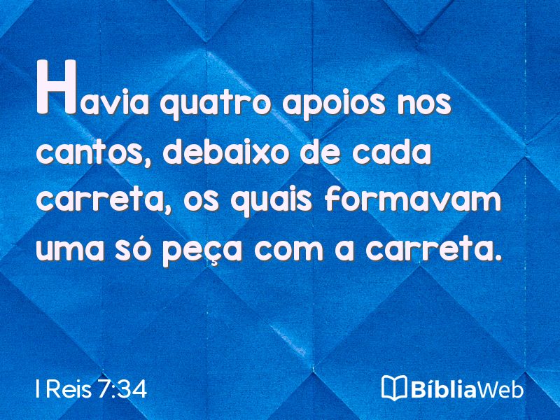 I Reis 7:34 em imagem para compartilhar