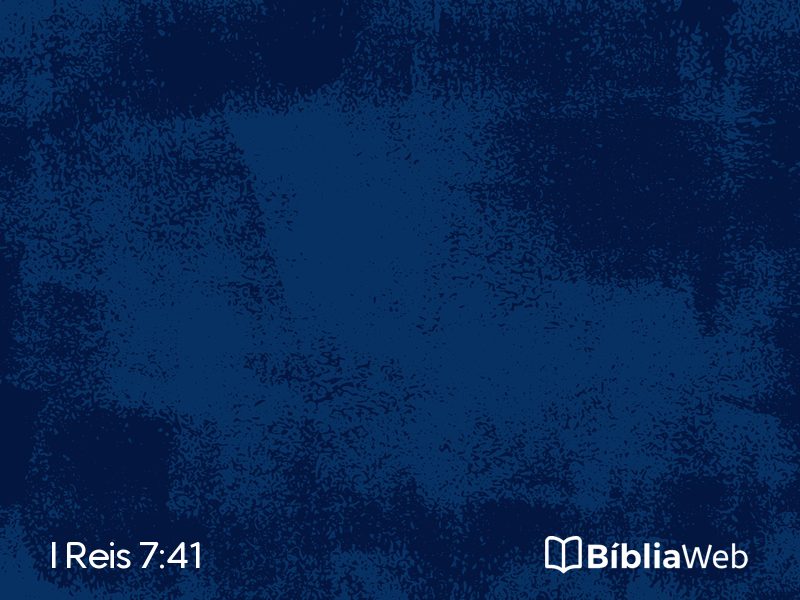 I Reis 7:41 em imagem para compartilhar