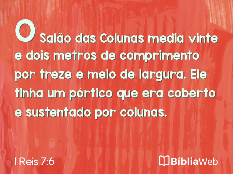 I Reis 7:6 em imagem para compartilhar