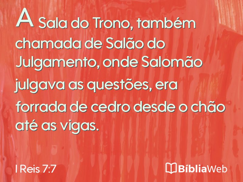 I Reis 7:7 em imagem para compartilhar