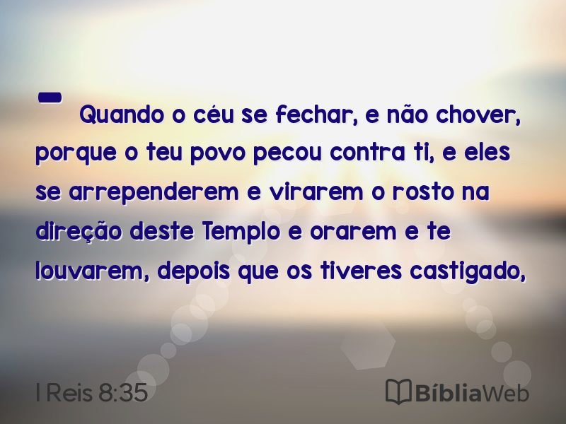 I Reis 8:35 em imagem para compartilhar