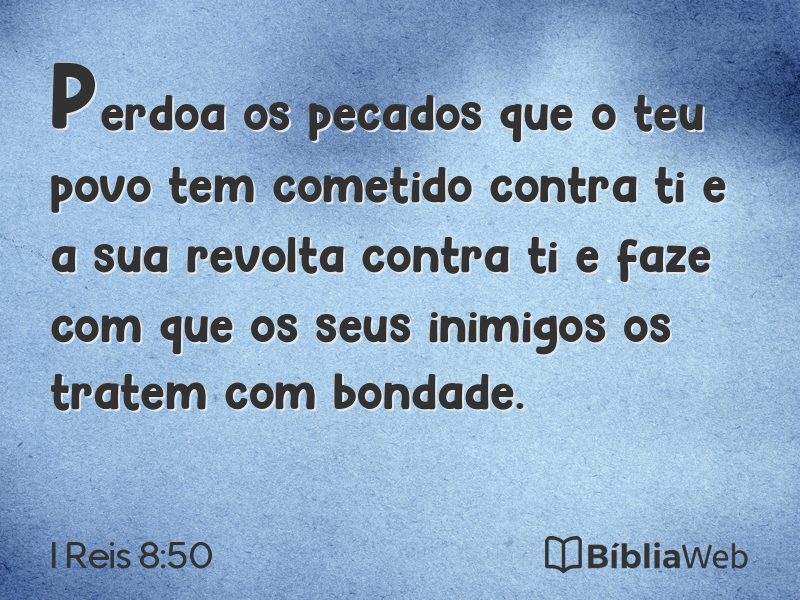 I Reis 8:50 em imagem para compartilhar