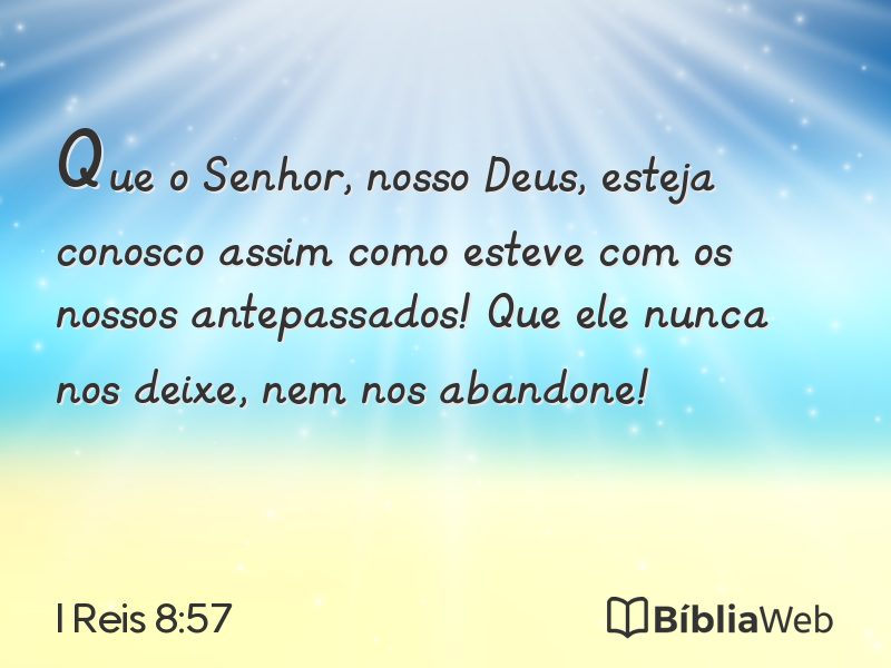 I Reis 8:57 em imagem para compartilhar