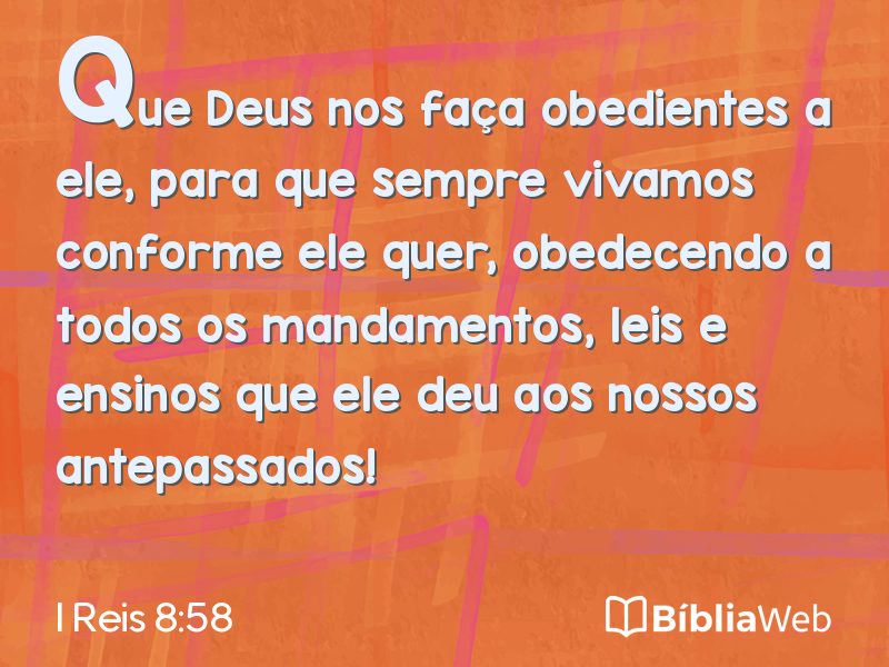 I Reis 8:58 em imagem para compartilhar