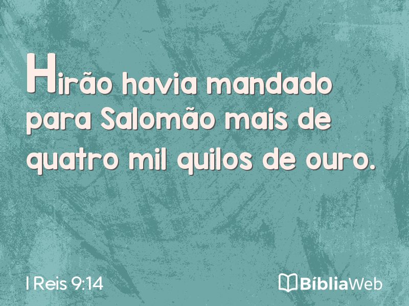 I Reis 9:14 em imagem para compartilhar