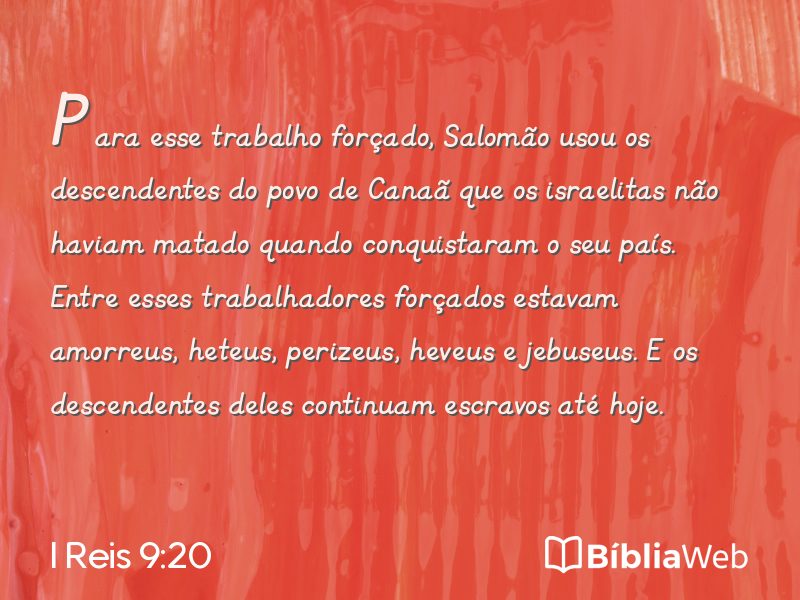I Reis 9:20 em imagem para compartilhar