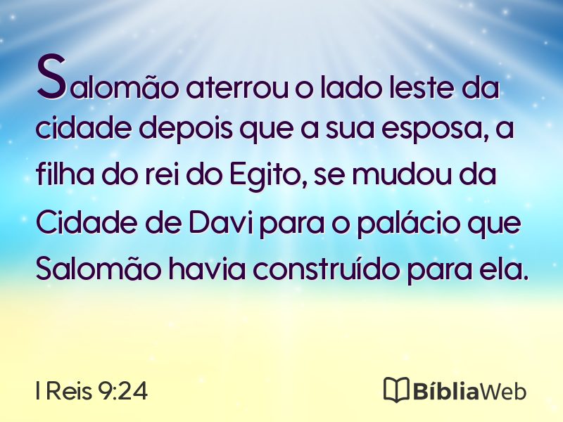 I Reis 9:24 em imagem para compartilhar