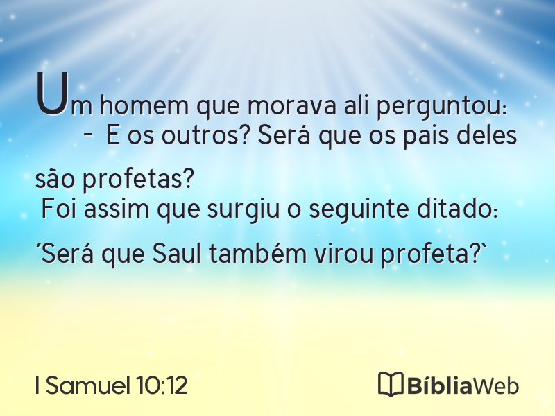 I Samuel 10:12 em imagem para compartilhar
