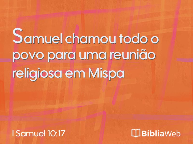 I Samuel 10:17 em imagem para compartilhar