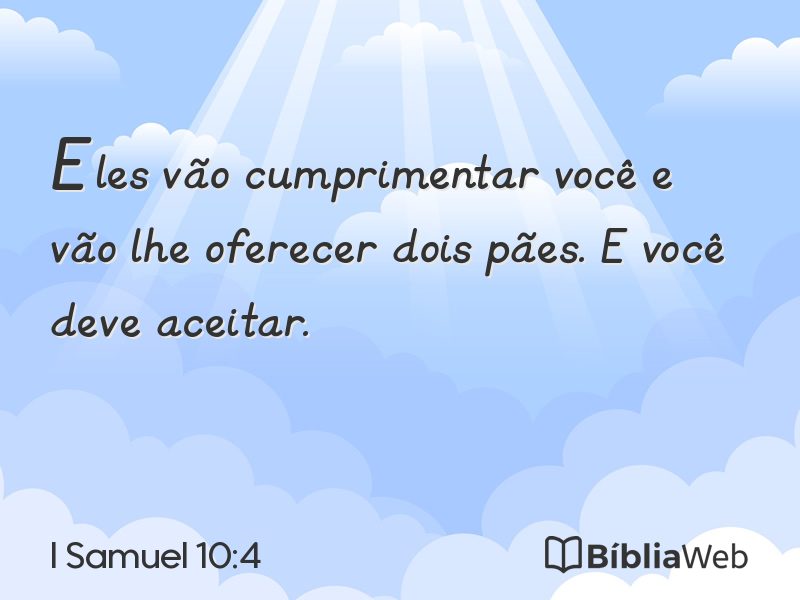 I Samuel 10:4 em imagem para compartilhar