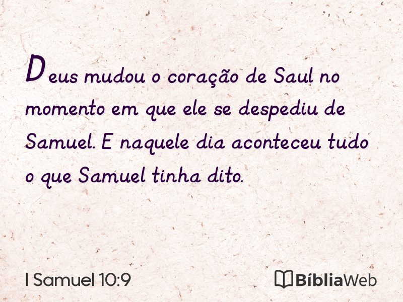 I Samuel 10:9 em imagem para compartilhar