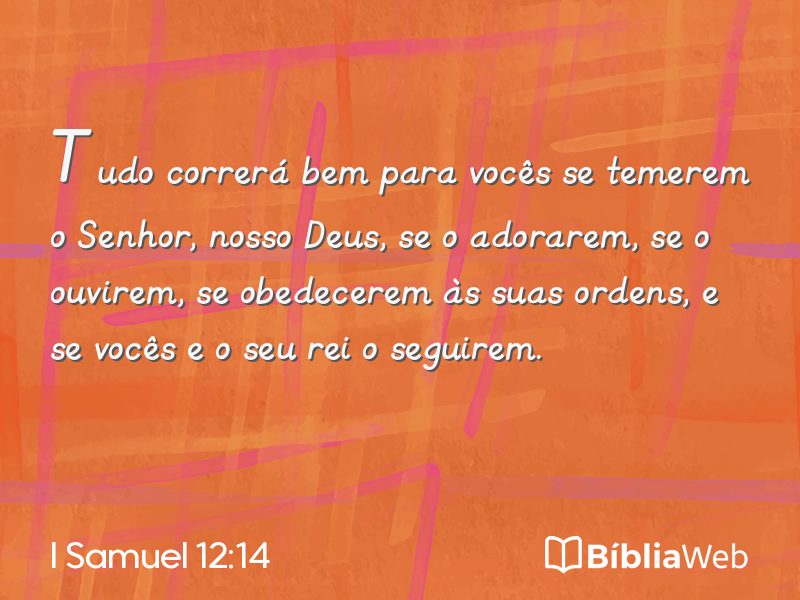 I Samuel 12:14 em imagem para compartilhar