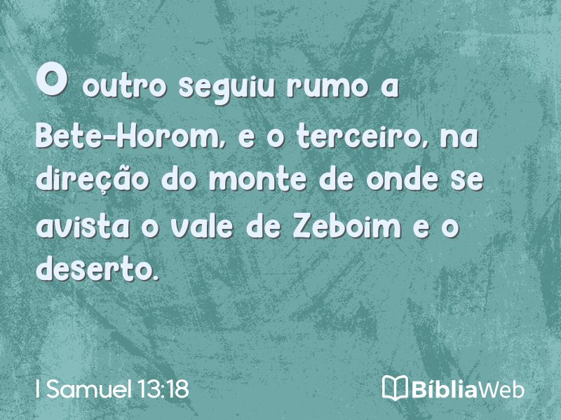 I Samuel 13:18 em imagem para compartilhar