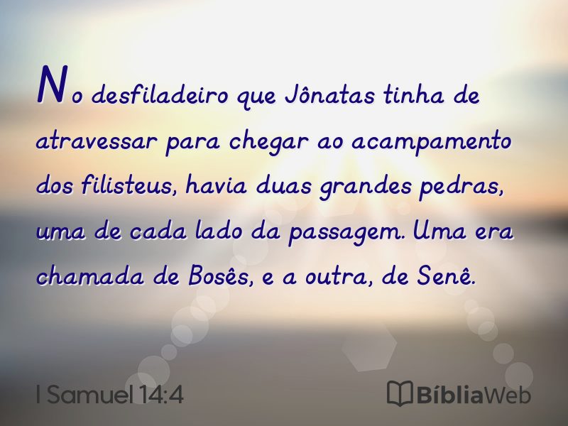 I Samuel 14:4 em imagem para compartilhar