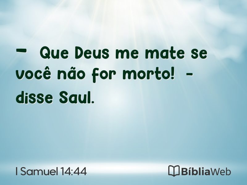 I Samuel 14:44 em imagem para compartilhar