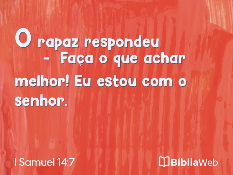 I Samuel 14:7 em imagem para compartilhar